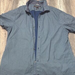 Men's Blue Checkered Shirt